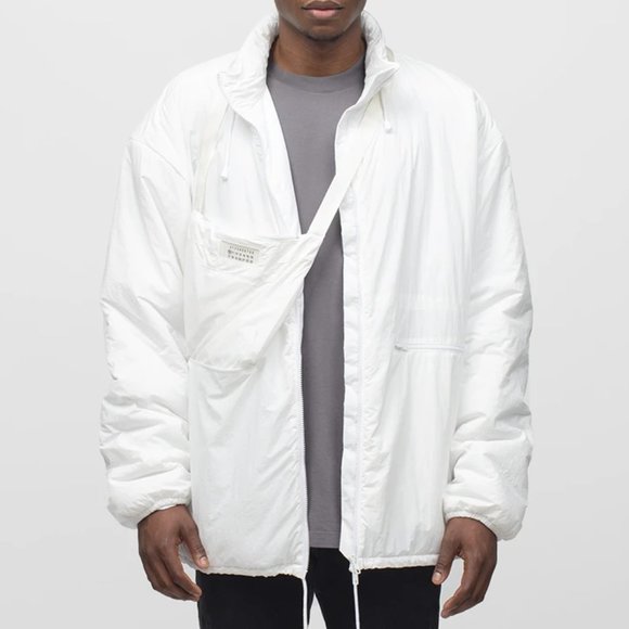 Maison Margiela Recycled Nylon Jacket in White - Picture 1 of 16